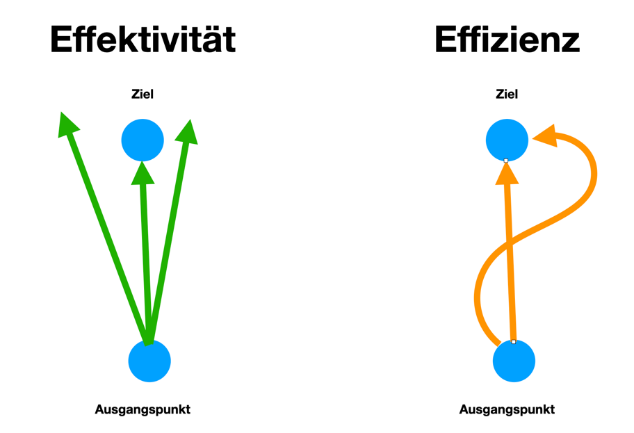 effizienz vs effektivitaet